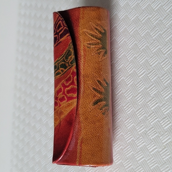 Pier1 Tropical leather bag~lip case💄~coin purse - Picture 5 of 9